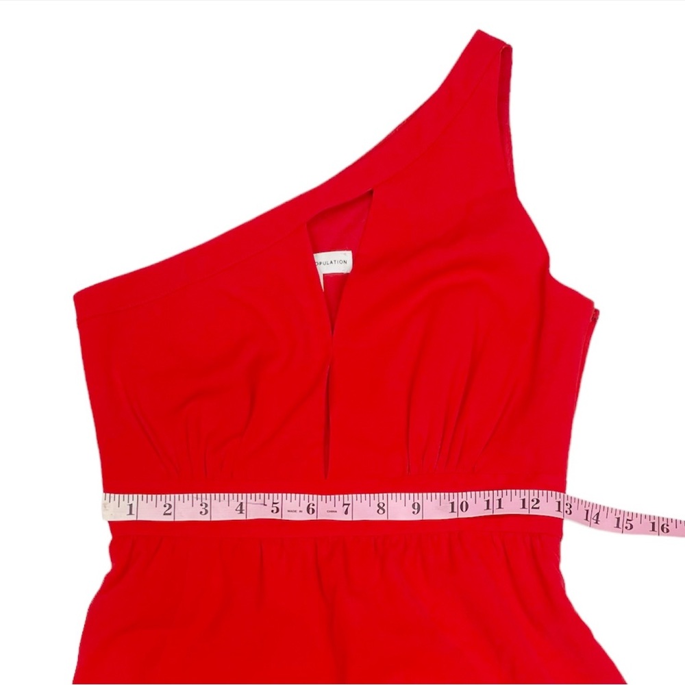 Dress The Population NWOT RARE 'Bea' Keyhole Bodice Gown in Red Size XS - Picture 10 of 11